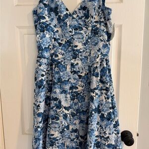 Abercrombie & Fitch Blue Floral Maxi Dress